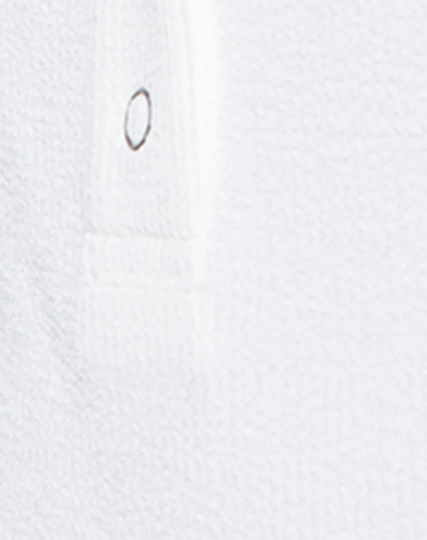 Giselle Bodice in Baby Rib Ivory - Image 5