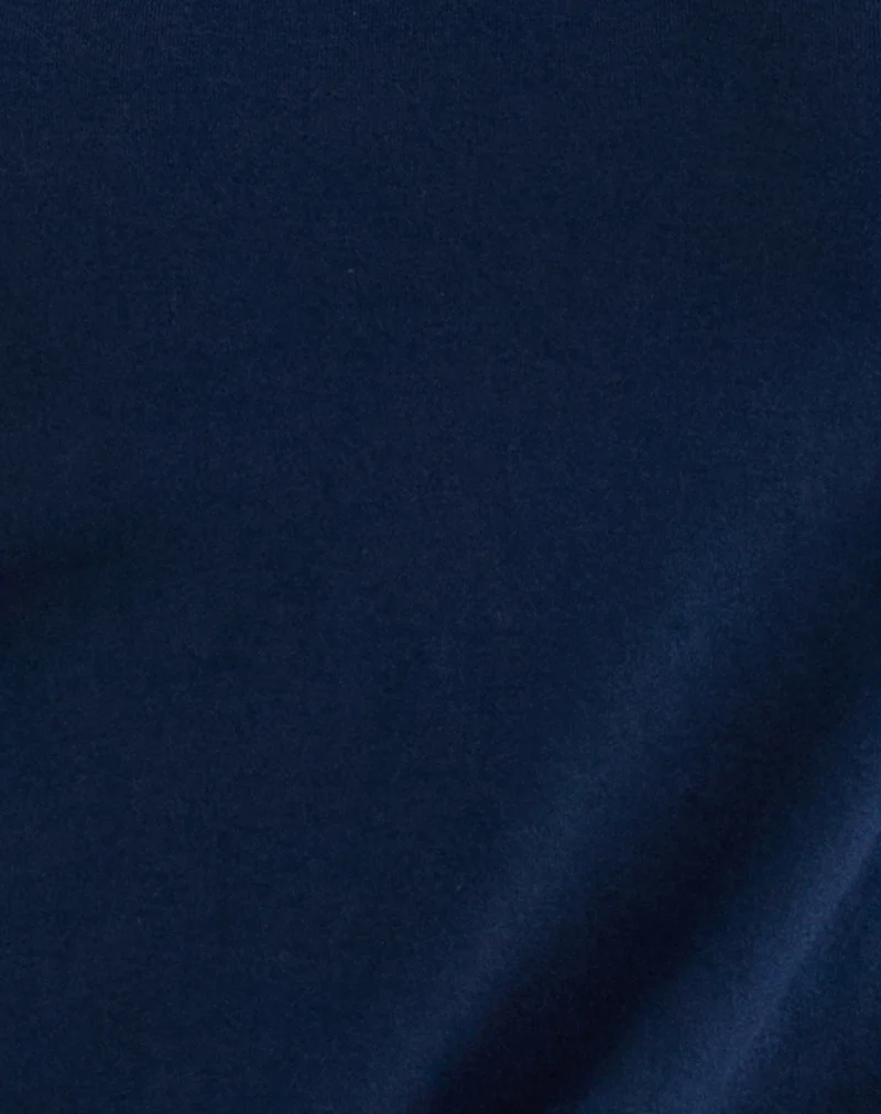 Giunea Knot Halter Top in Navy - Image 5