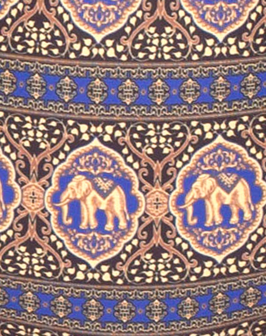 Glamazon Plunge Neck Swimsuit in Elephant Brocade - Image 5