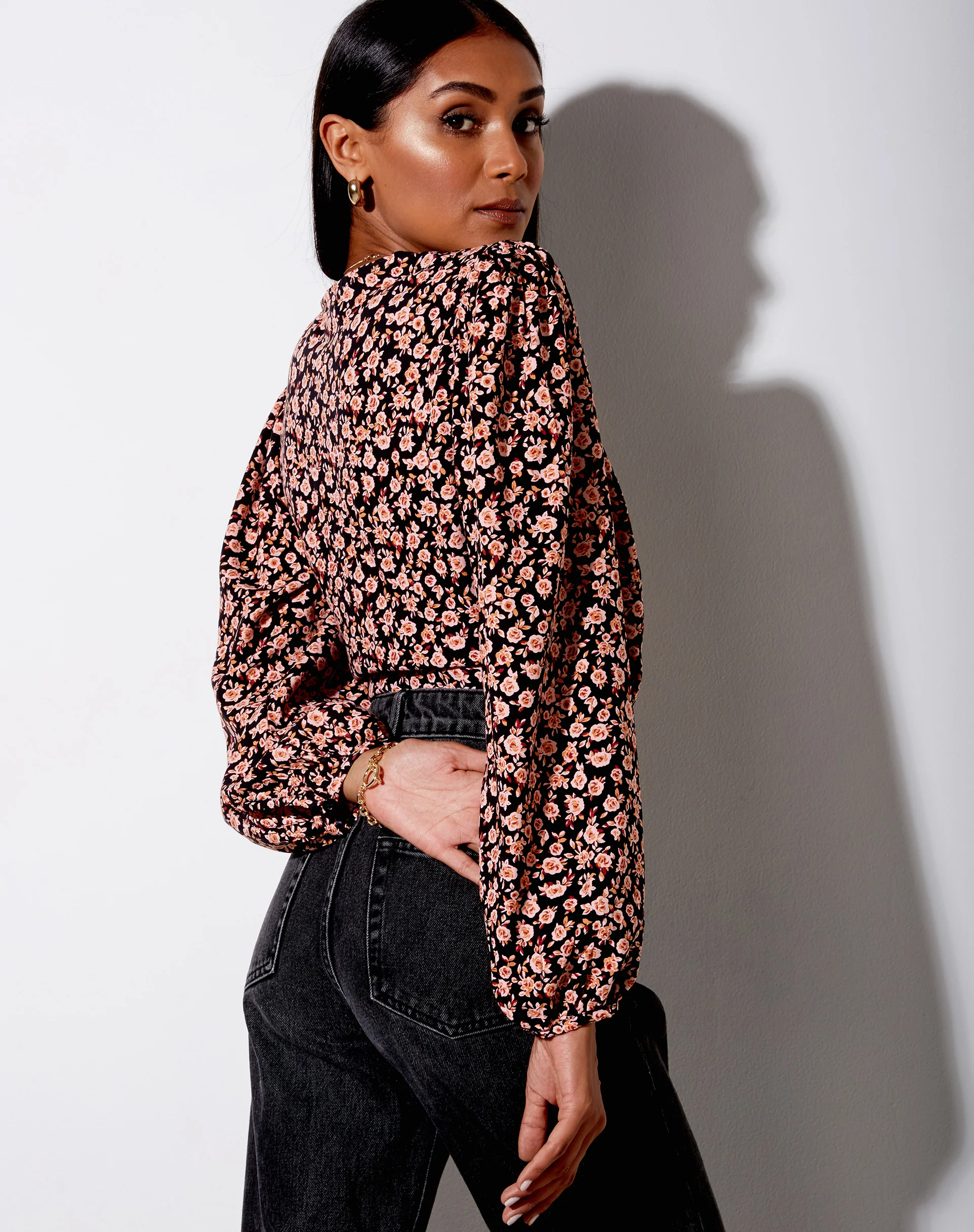 Glario Crop Top in Autumn Blossom - Image 3
