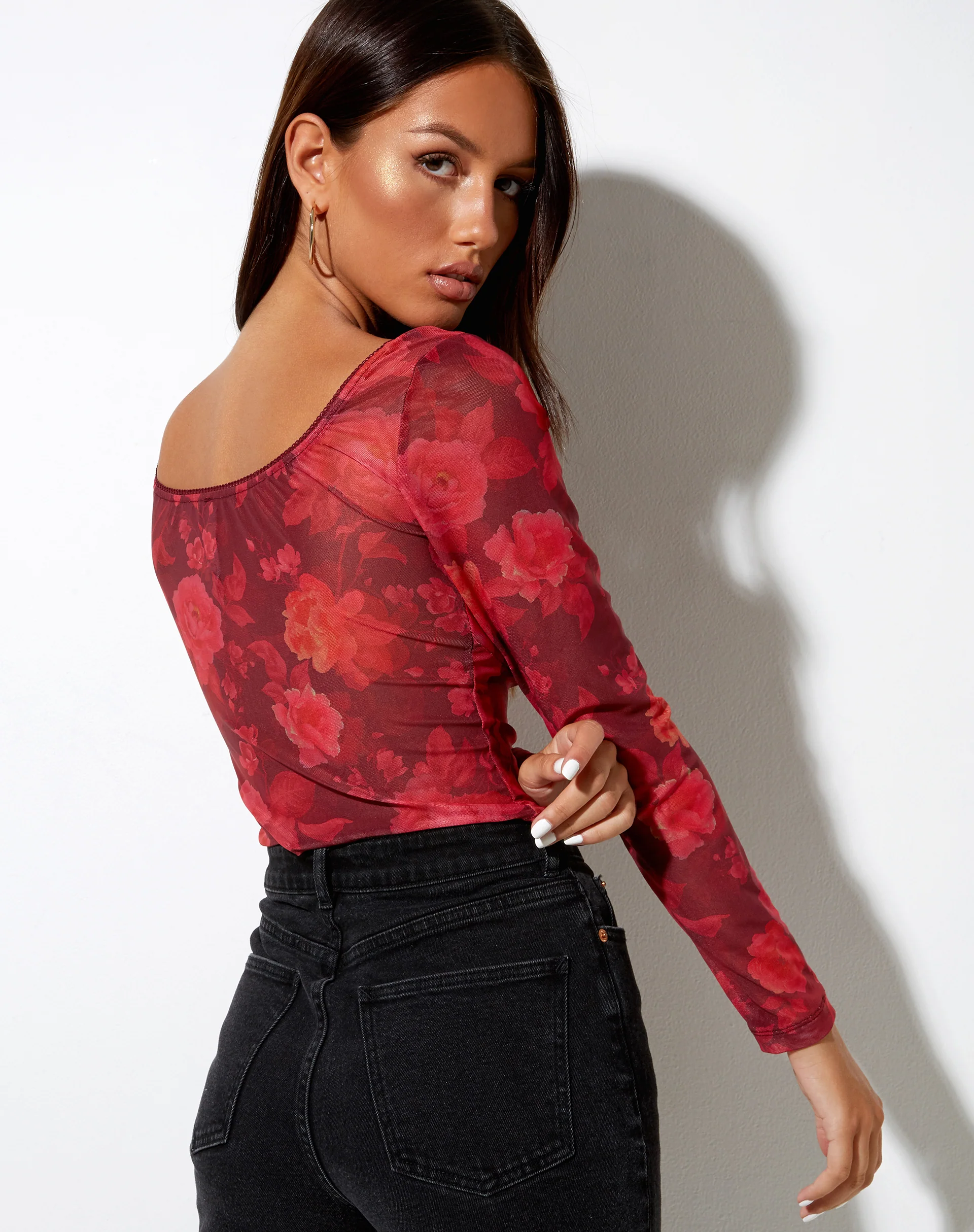 Glaster Crop Top in Rough Rose - Image 2