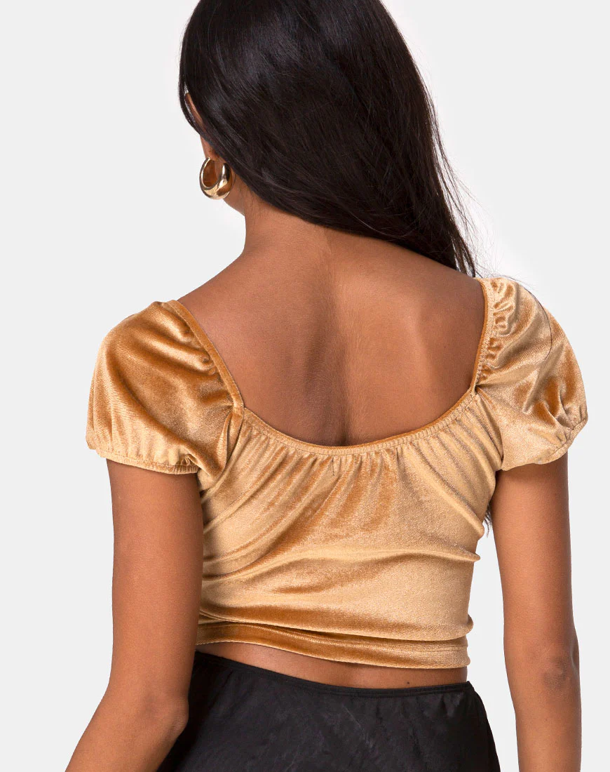 Glaty Top in Velvet Gold - Image 2