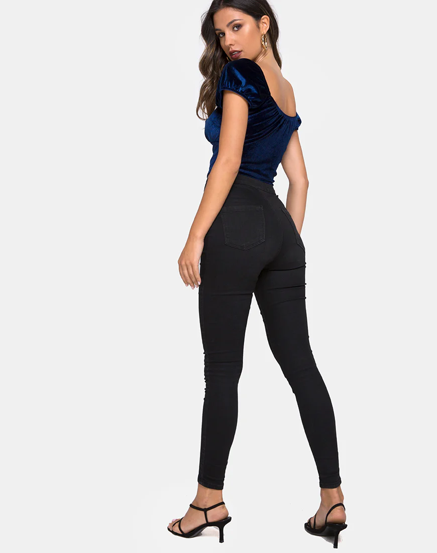 Glaty Top in Velvet Navy - Image 4