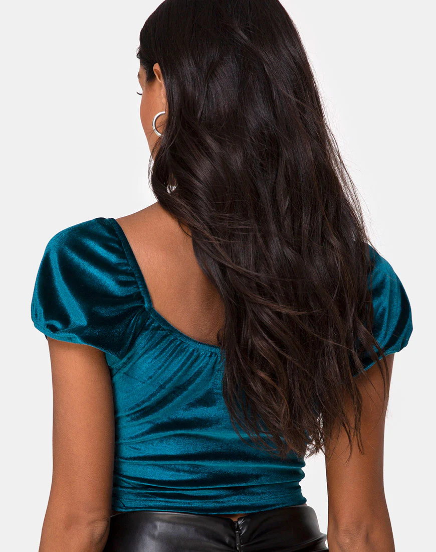 Glaty Top in Velvet Teal - Image 2