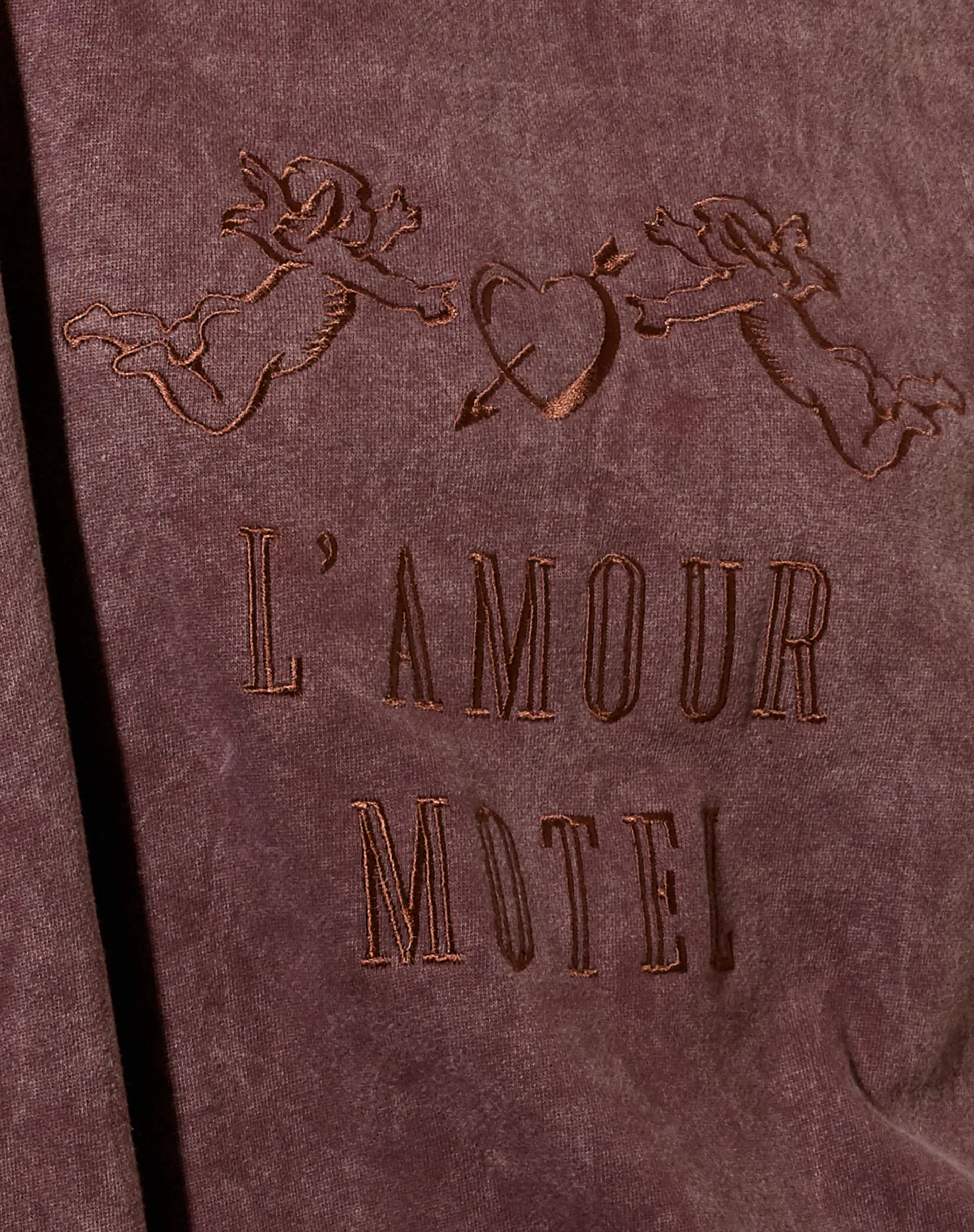 Glo Sweatshirt in Brown Wash L'Amour Motel Embro - Image 7