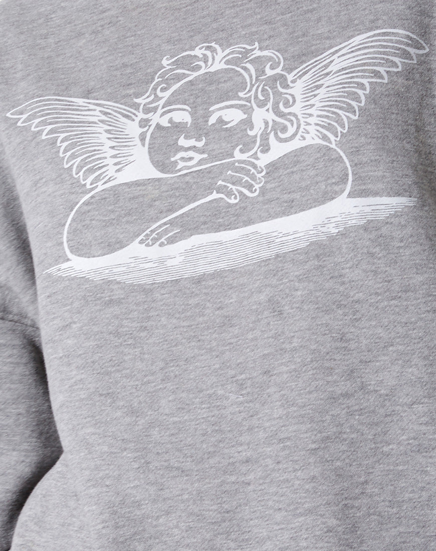 Glo Sweatshirt in Grey Marl Angelo - Image 6