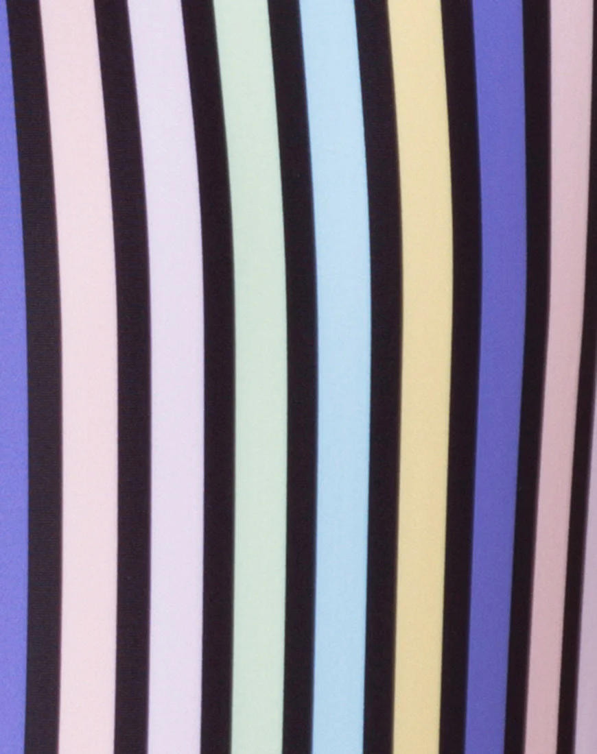 Goddess Swimsuit in New Vertical Stripe - Image 5