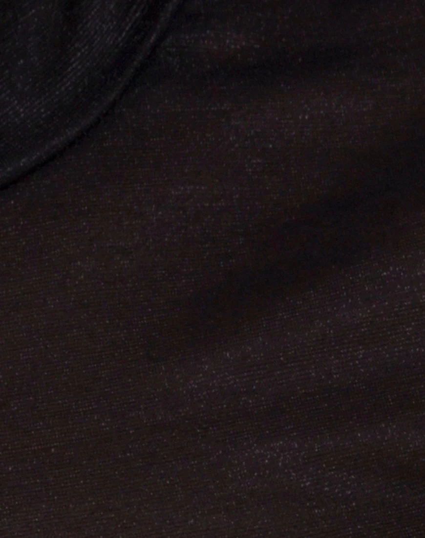 Gola Top in Sheer Mesh Black - Image 5