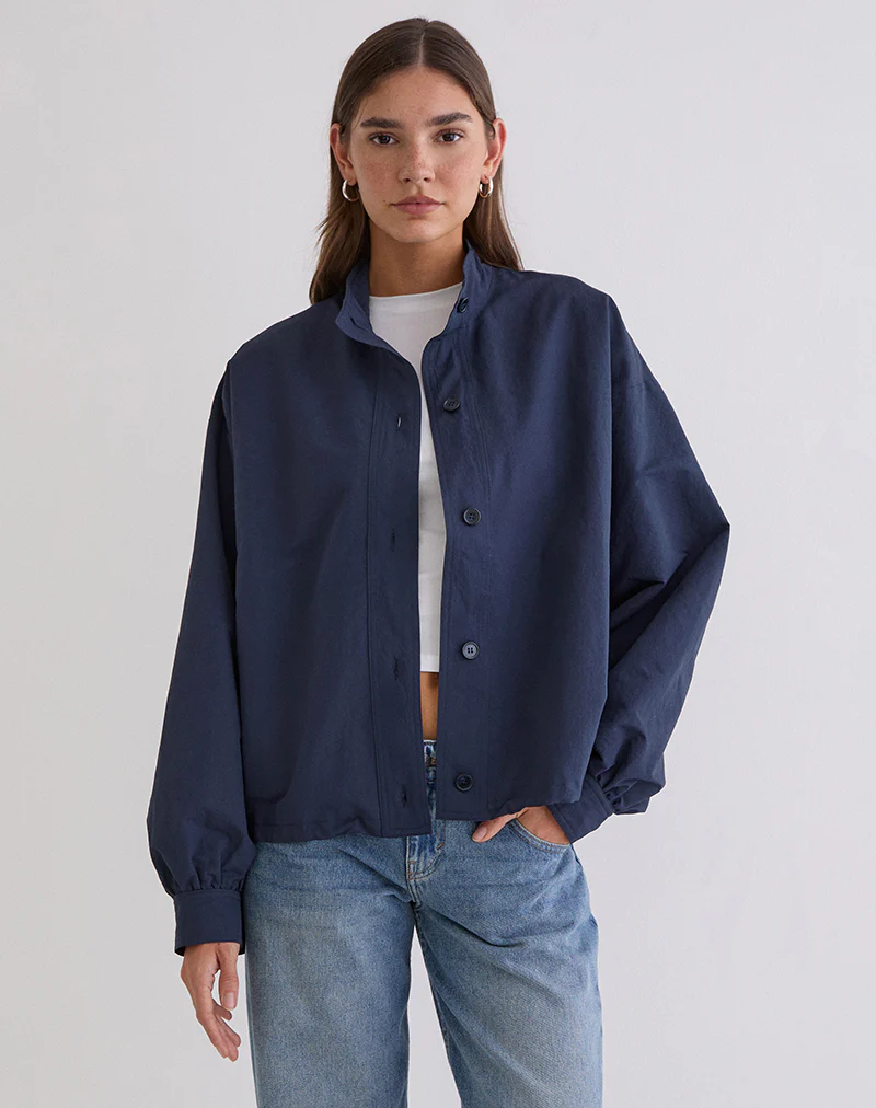 Gopala Jacket in Navy - Image 2