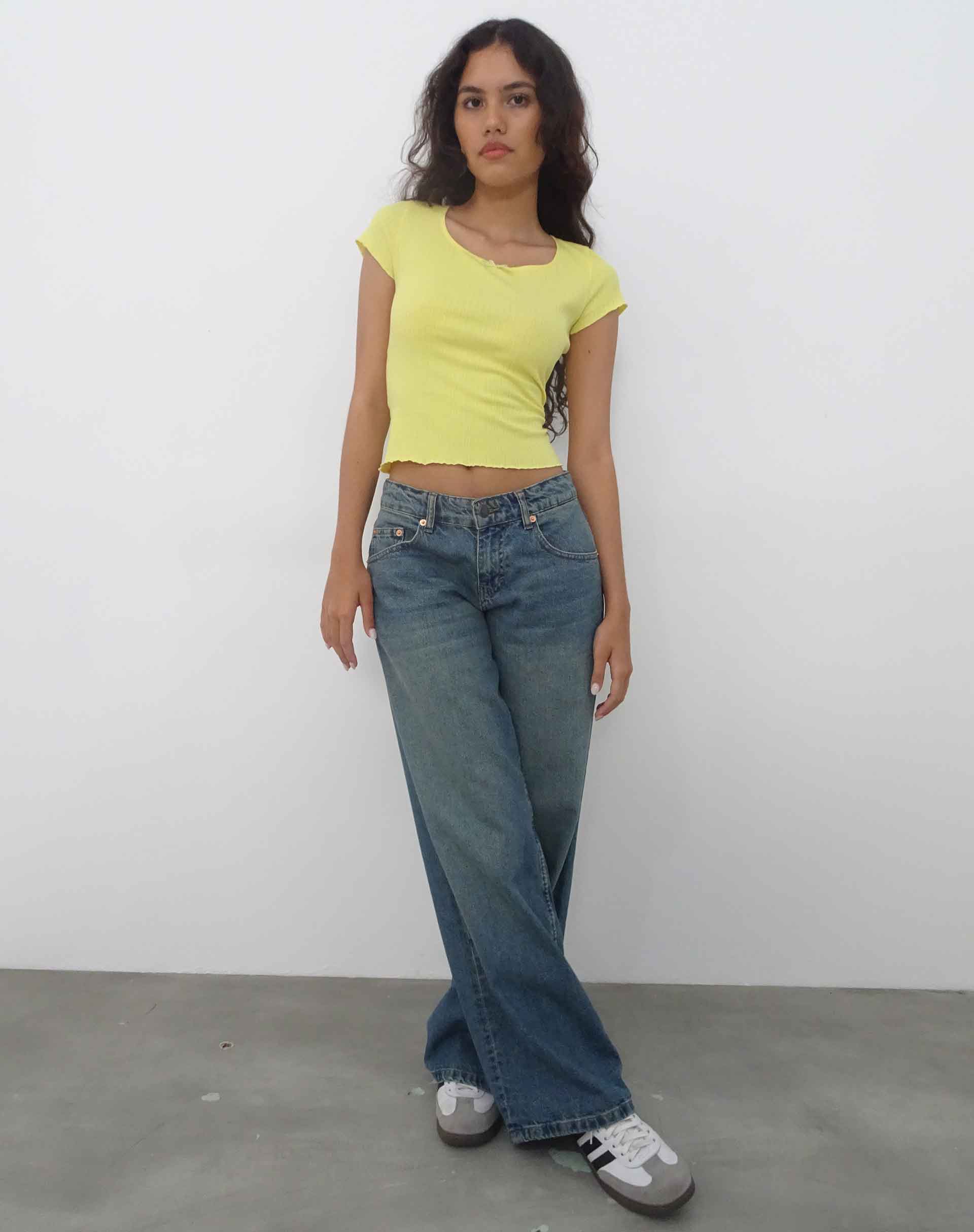 Gordi Baby Tee in Lemonade - Image 2