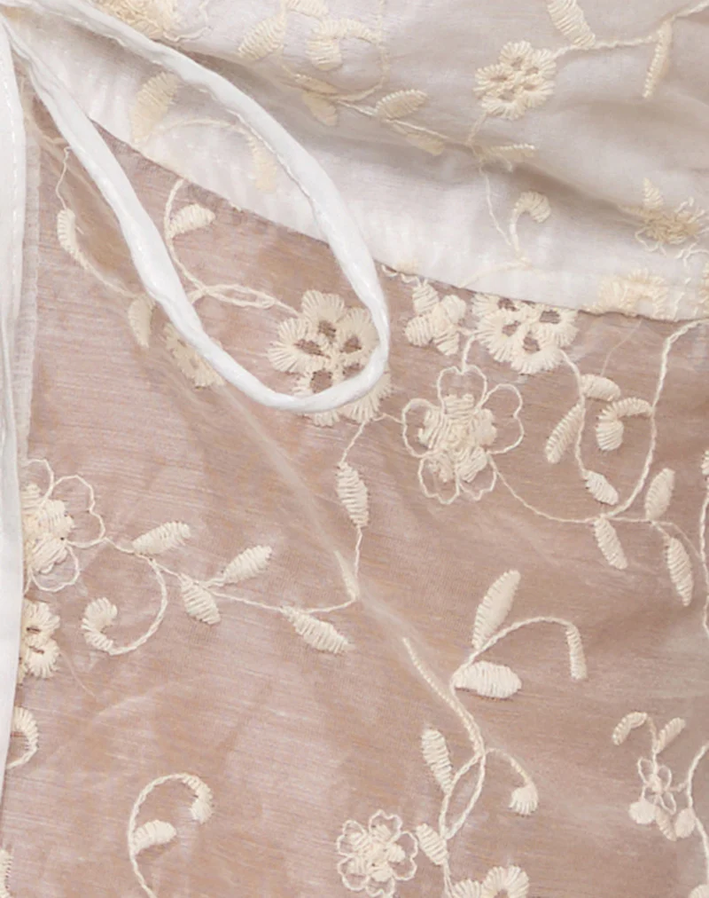 Gretali Top in Fresia Broderie Ivory - Image 5