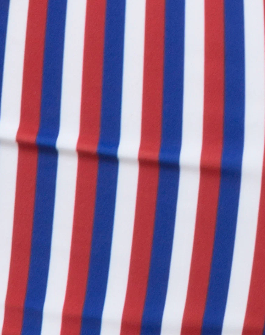 Grifin Bikini Top in Triple Stripe - Image 5