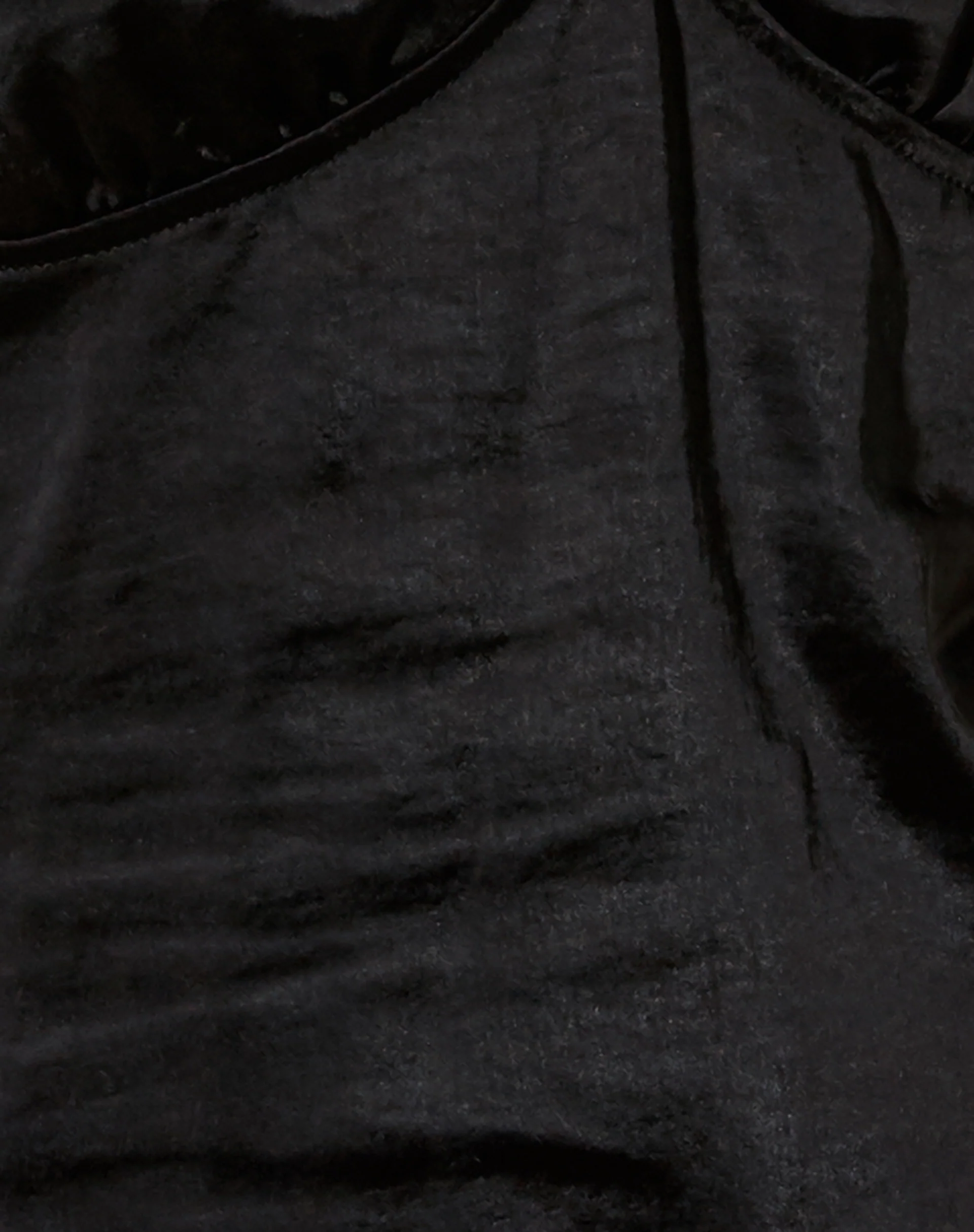 Grizen Slip Dress in Satin Black - Image 5