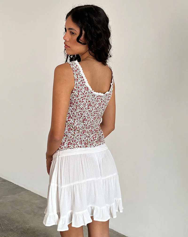 Grodita Vest Top in Pretty Ditsy - Image 3