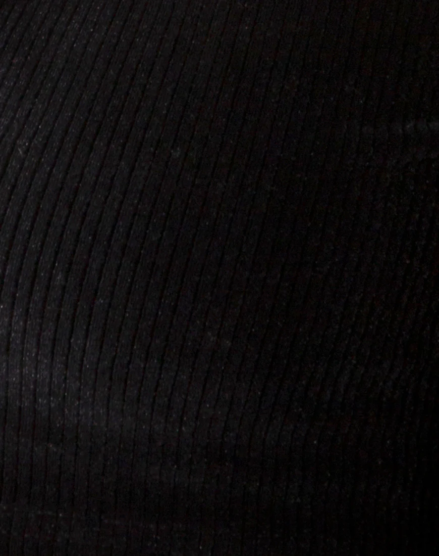 Guan Top Velvet Rib Black - Image 6
