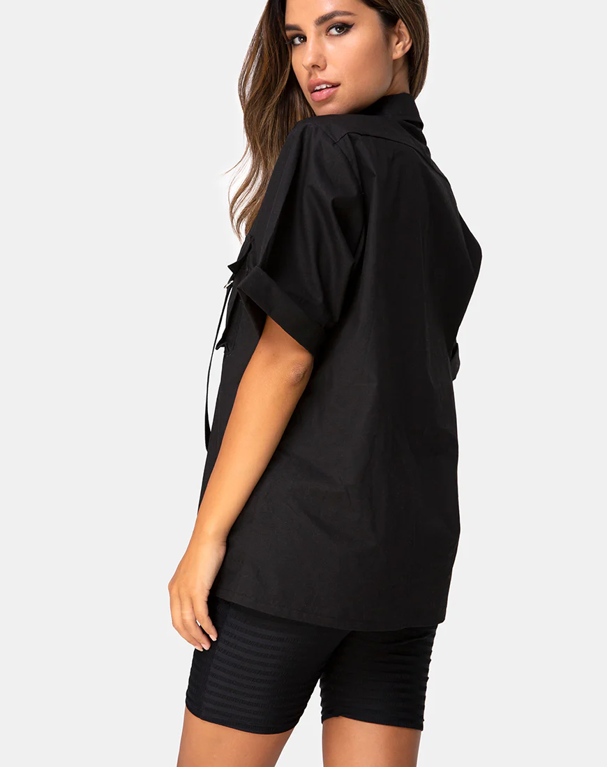 Haimen Shirt in Black - Image 3
