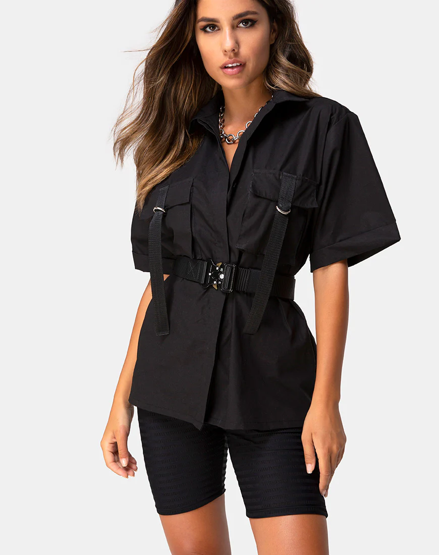 Haimen Shirt in Black - Image 6