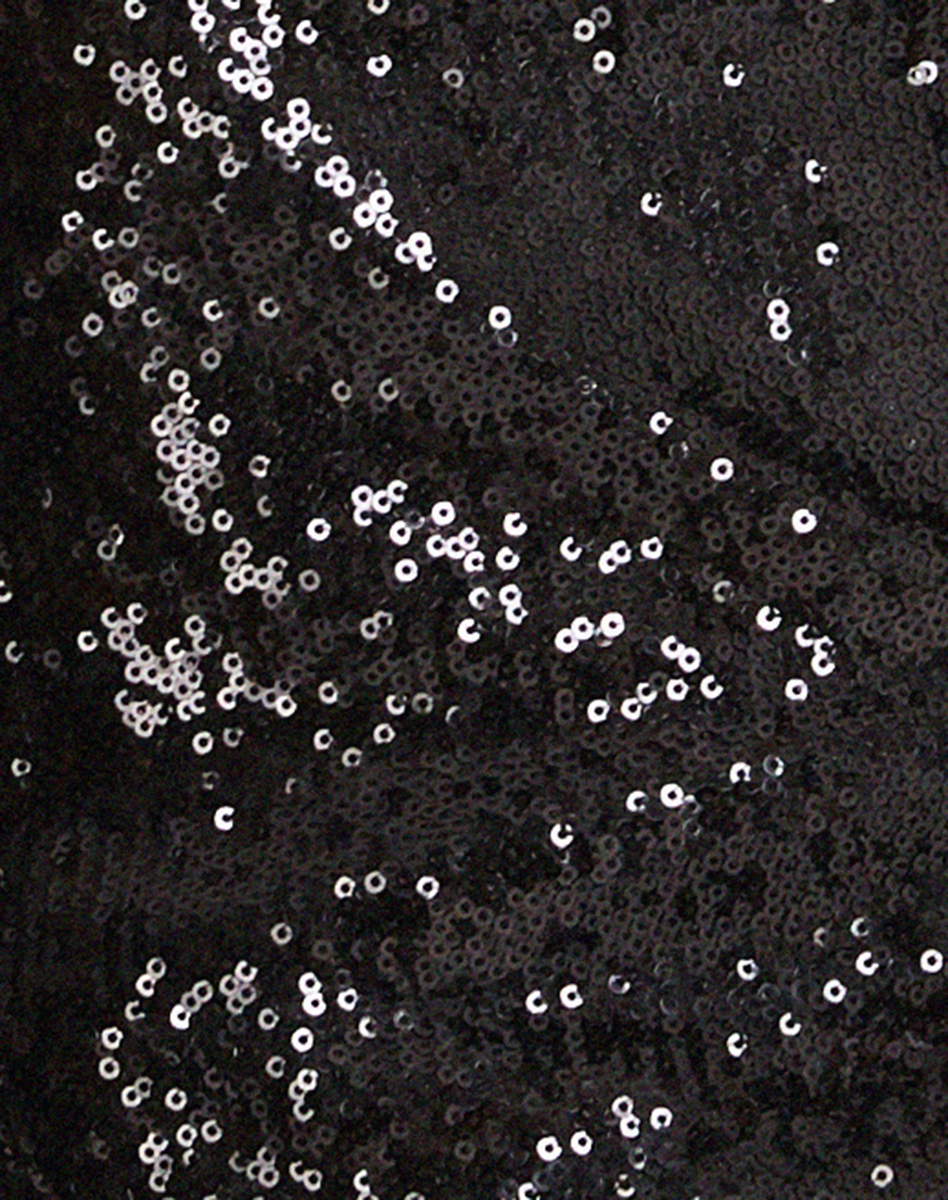 Hala Crop Vest Top in Black Sequin - Image 6