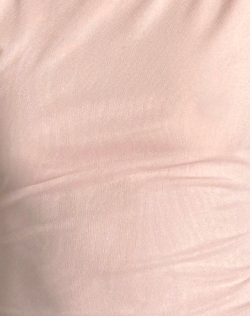 Hala Sleeveless Top in Peach Skin Mesh - Image 6