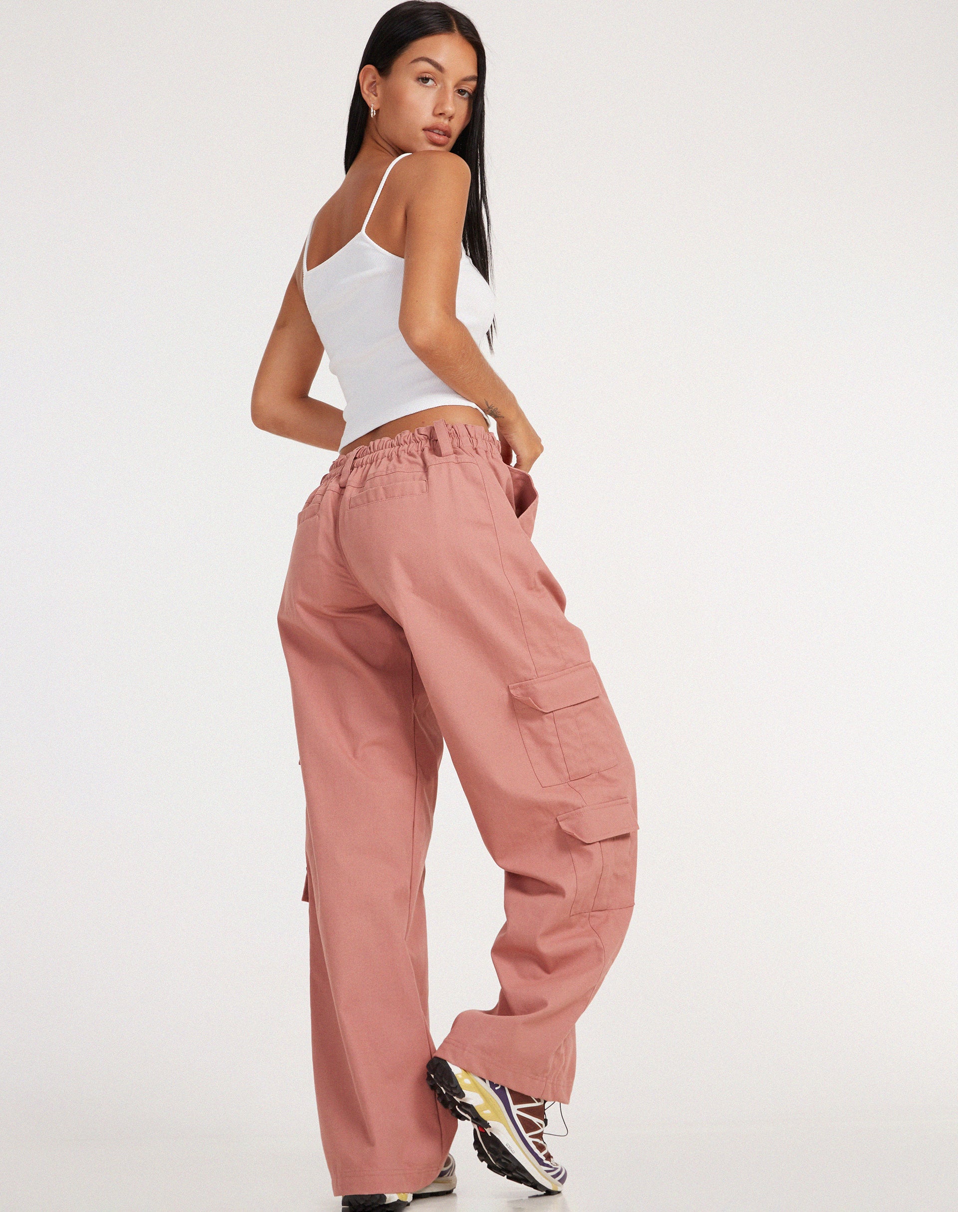 Hansa Cargo Trouser in Dusty Rose - Image 2