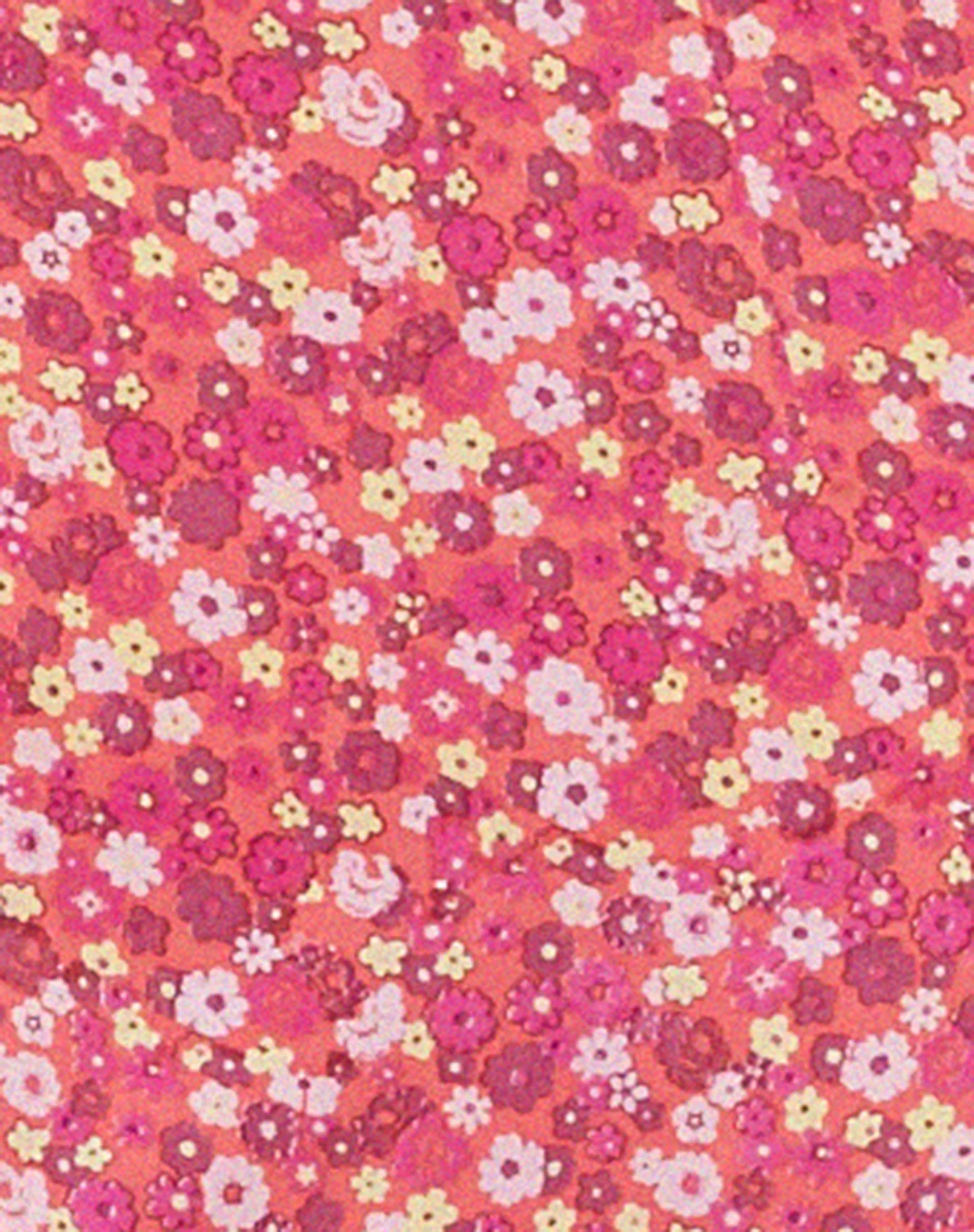 Harriet Midi Skirt in Ditsy Floral Pink - Image 5