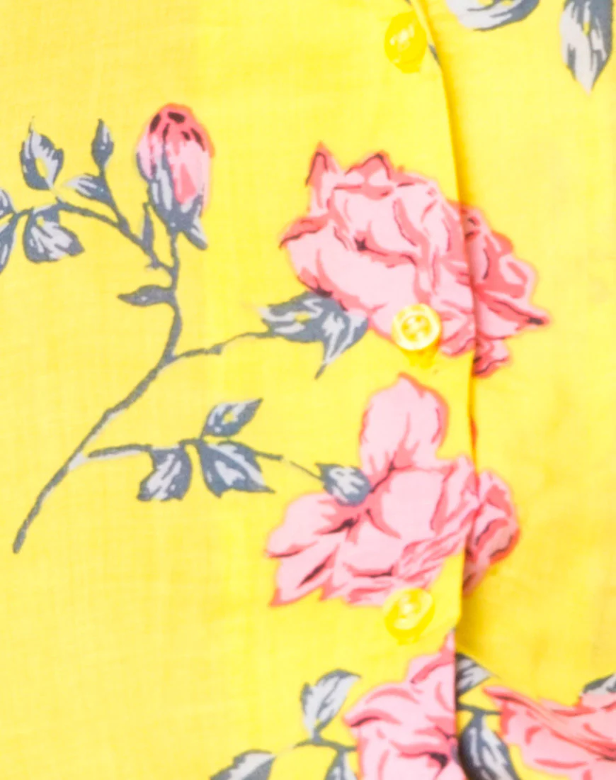Hawaiian Shirt in Candy Rose Yellow - Image 5