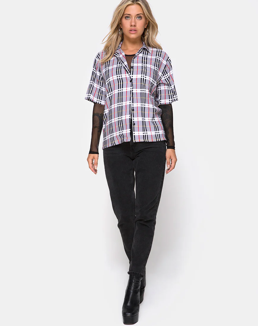 Hawaiian Shirt in Heritage Check - Image 3