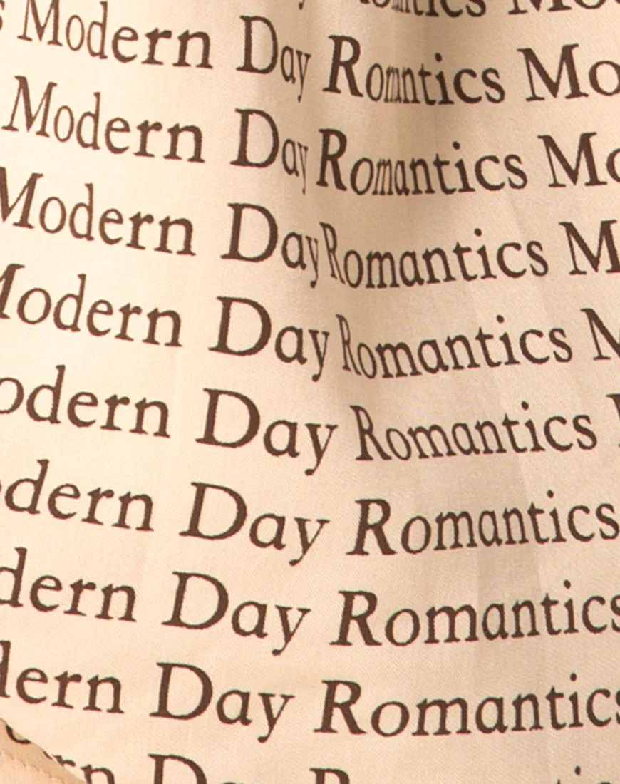 Hawaiian Shirt in Modern Day Romantics Nude - Image 5