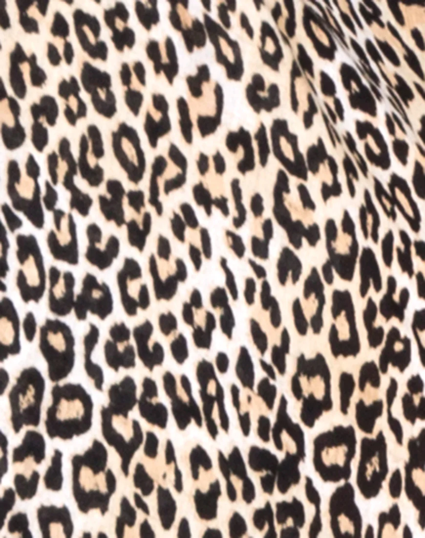 Hawaiian Shirt in Rar Leopard Brown - Image 9