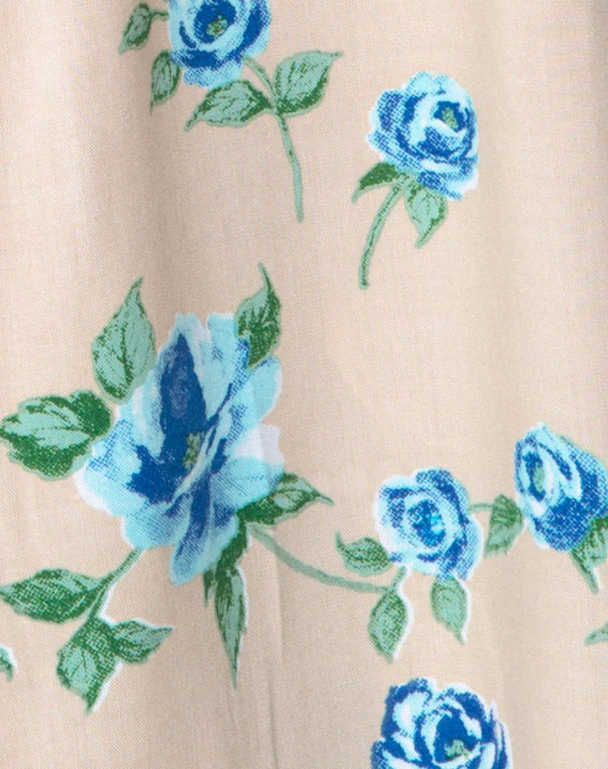 Hawaiian Shirt in Rose Blossom Blue - Image 5