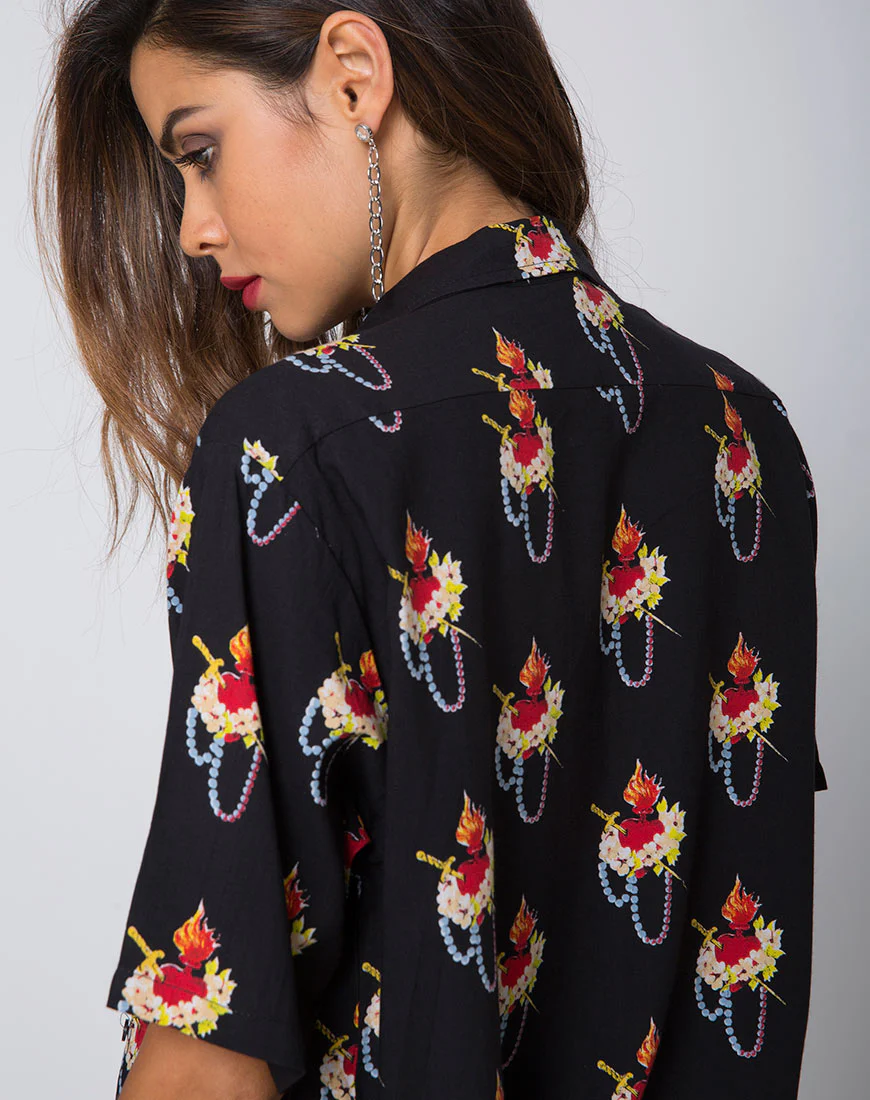 Hawaiian Shirt in Sacred Heart - Image 2