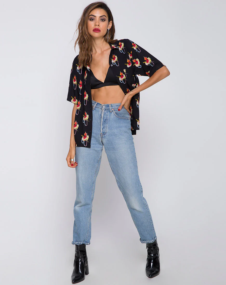 Hawaiian Shirt in Sacred Heart - Image 3