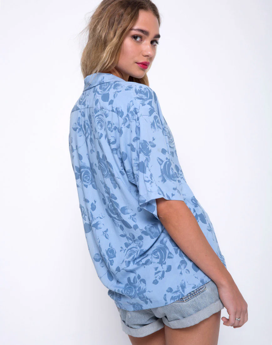 Hawaiian Shirt in Sky Rose - Image 2
