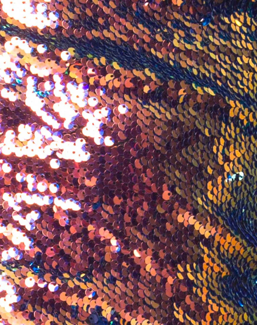 Hedi Dress in Dragon Fruit Sequin - Image 5