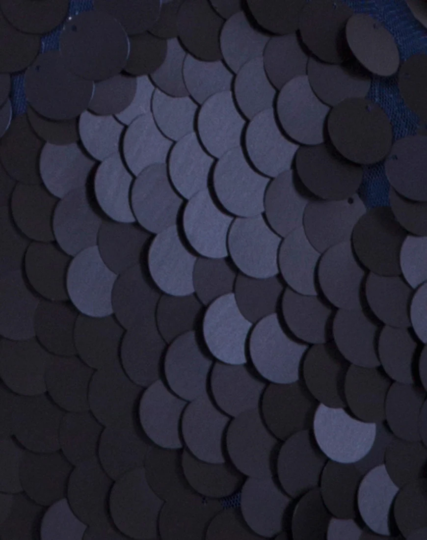 Helena Skirt in Fishcale Sequin Midnight - Image 5