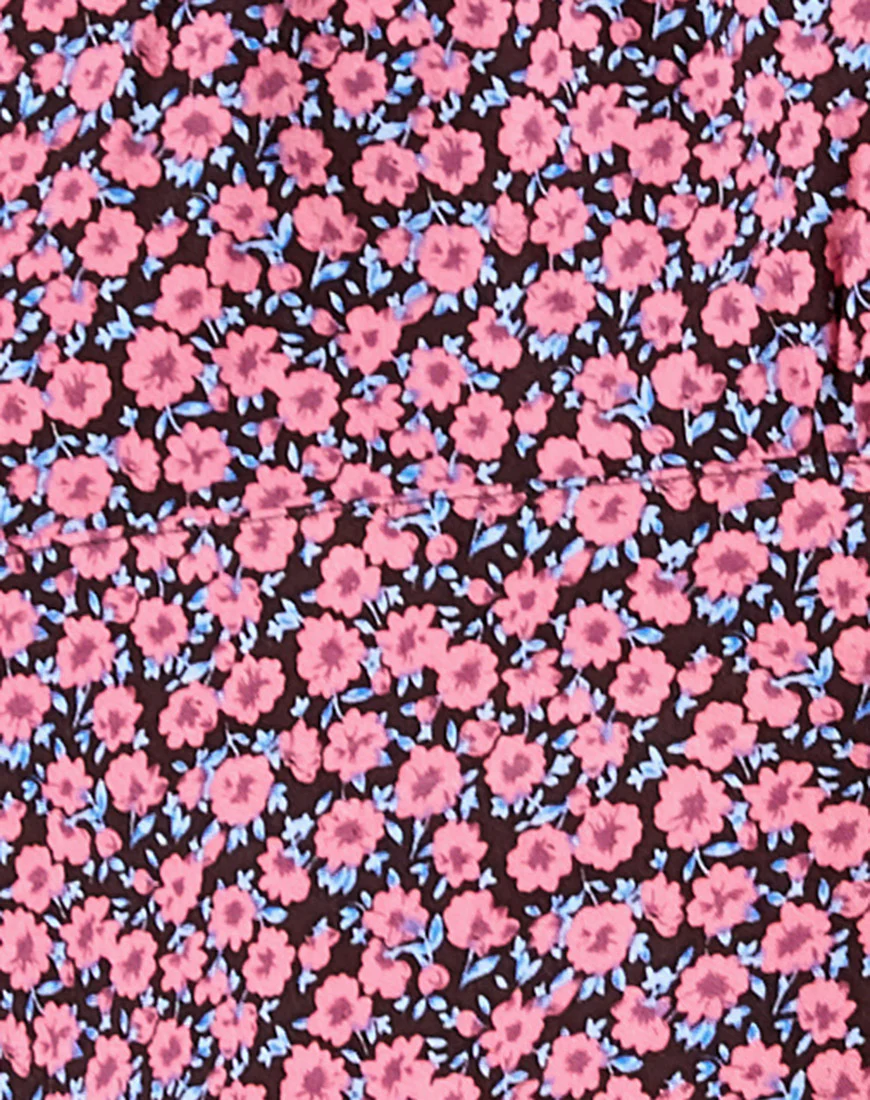 Hemary Crop Top in Floral Fun Pink - Image 5
