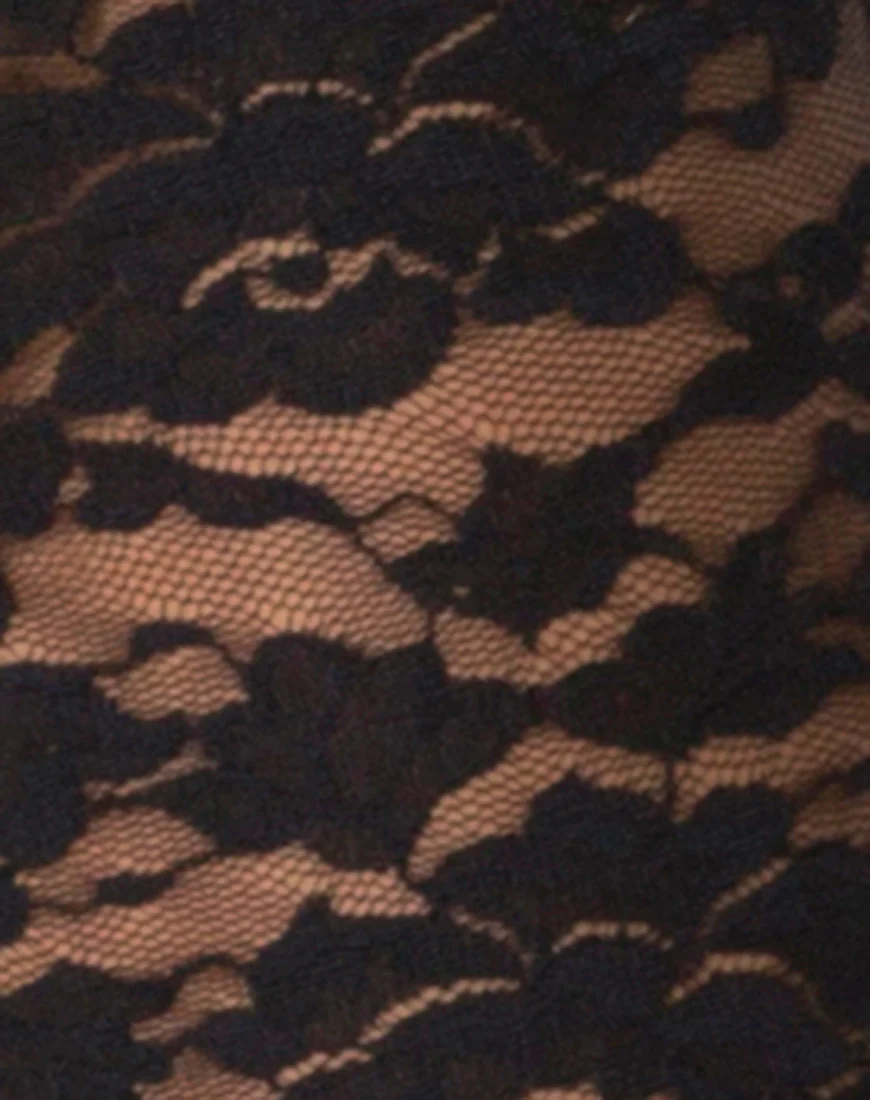 Herlom Flare Trouser in Lace black - Image 5
