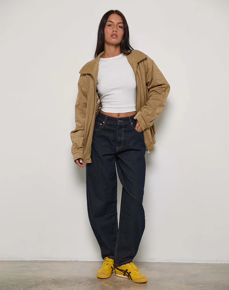 High Rise Barrel Jean in Indigo - Image 5