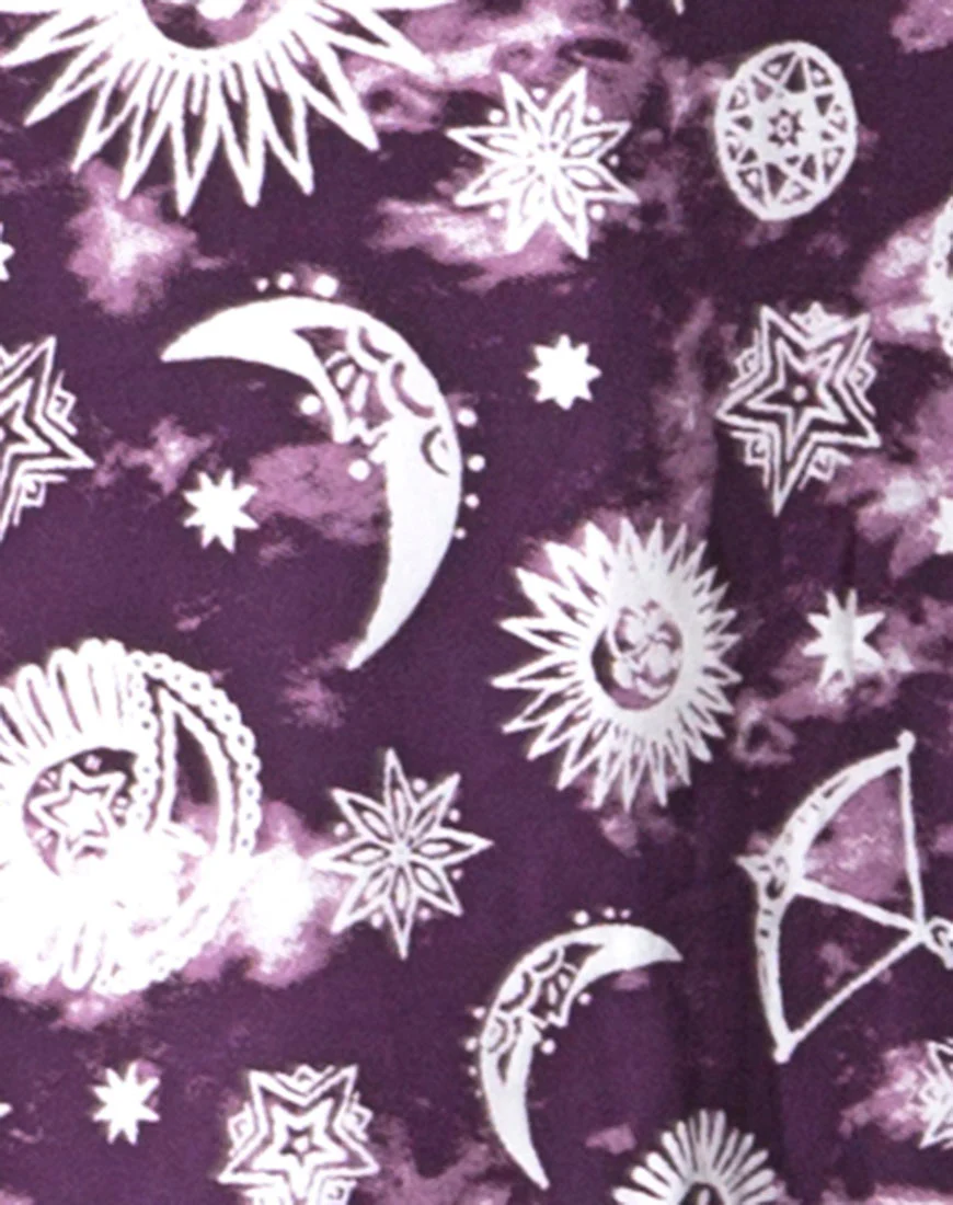 Hime Maxi Dress in Purple Zodiac - Image 5