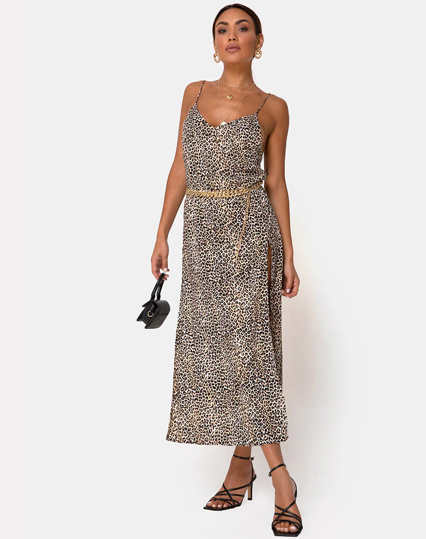 Hime Maxi Dress in Rar Leopard - Image 4