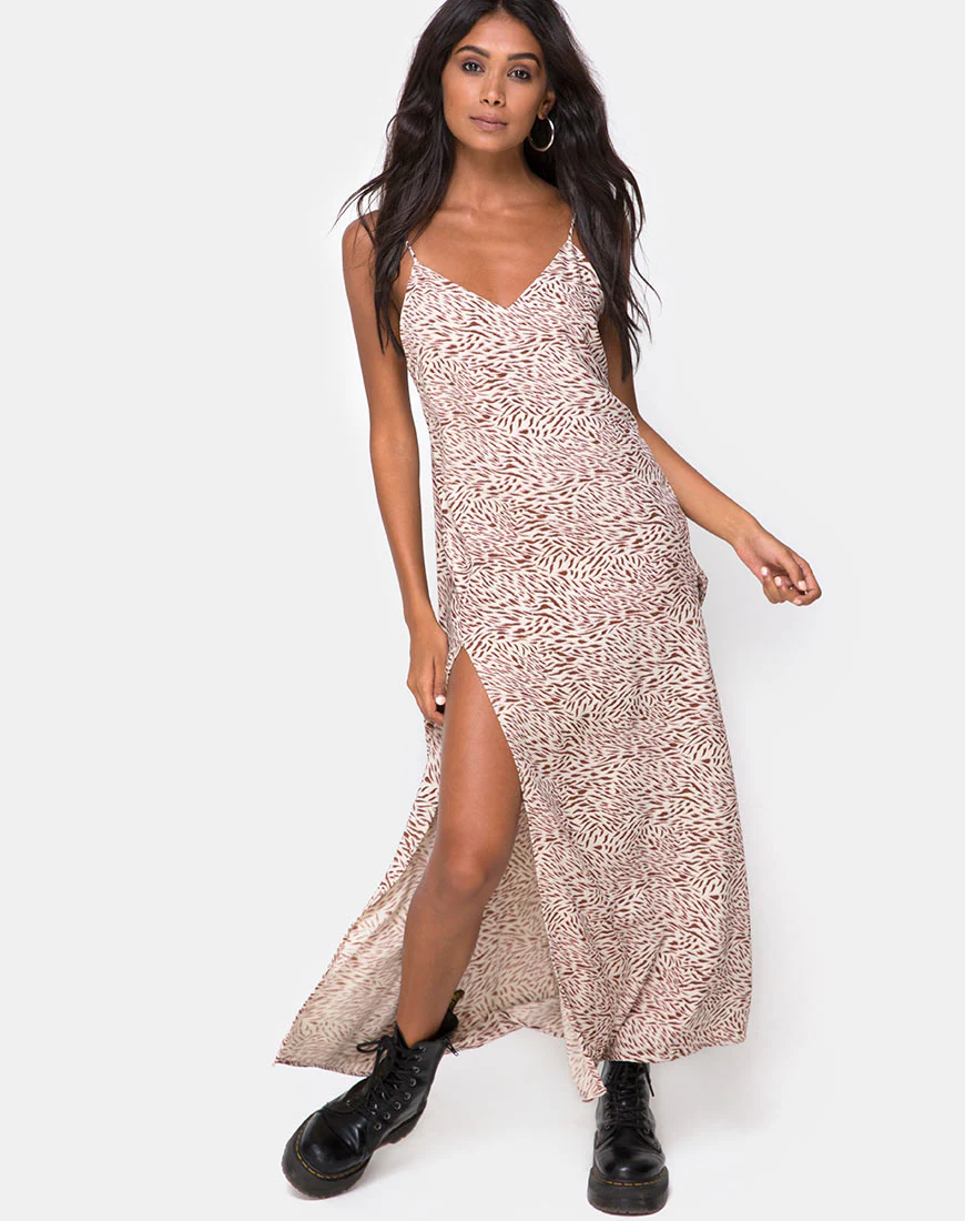 Hime Maxi Dress in Safari Taupe - Image 4