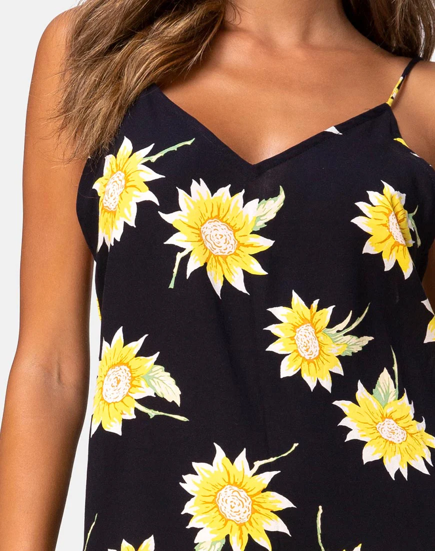 Hime Maxi Dress in Sunny Days Black - Image 5