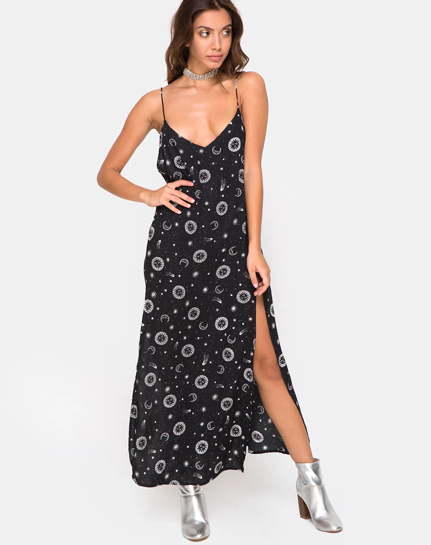Hime Maxi Dress in Small Celestial Black  X Princess Polly - Image 5