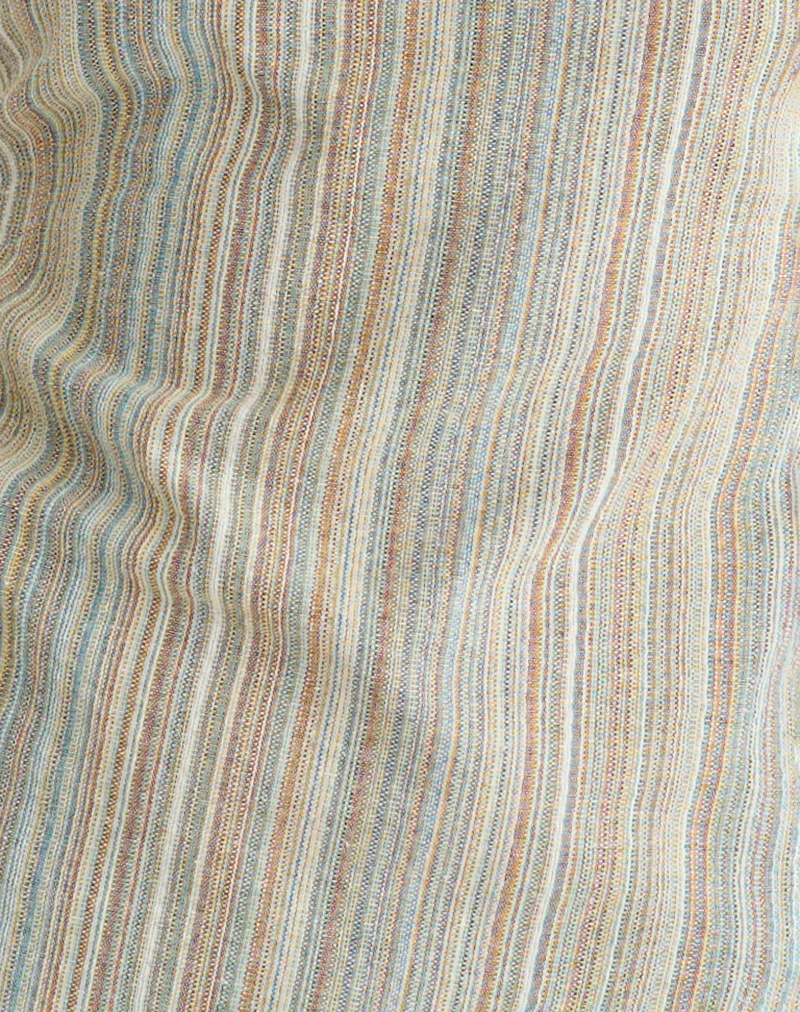 Hisana Bandeau Top in Stripe Yellow - Image 6
