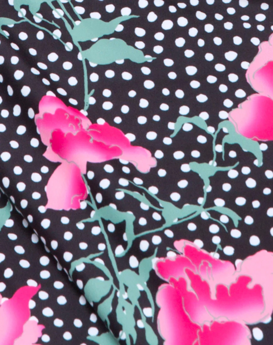 Hoalo Cutout Swimsuit in Paradise Polka - Image 5