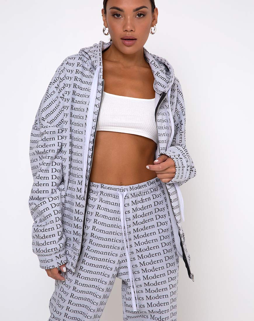 Hollack Hoody in Modern Day Romantics Grey - Image 2