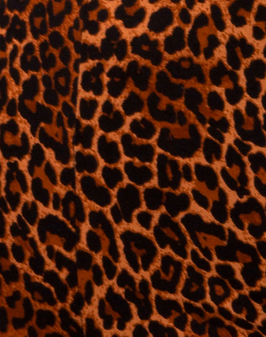 Hot Pant in Ditsy Leopard Orange - Image 5