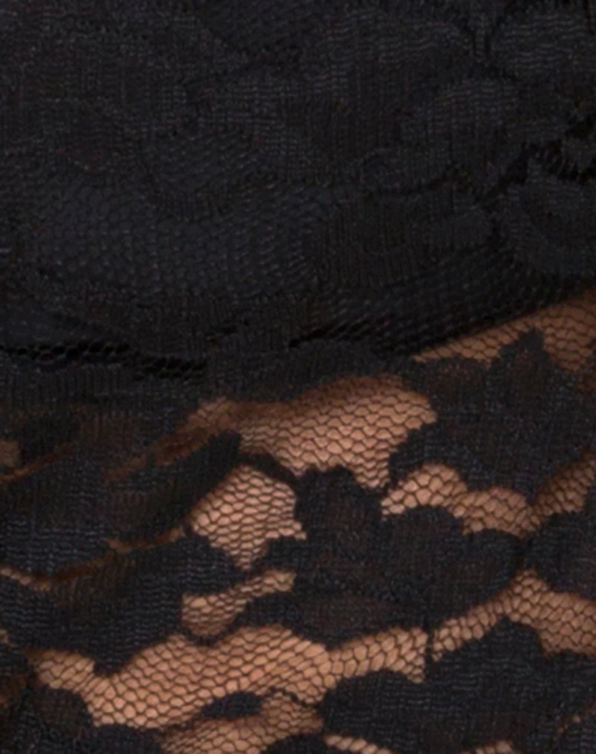 Huriya Bodice in Lace Black - Image 5