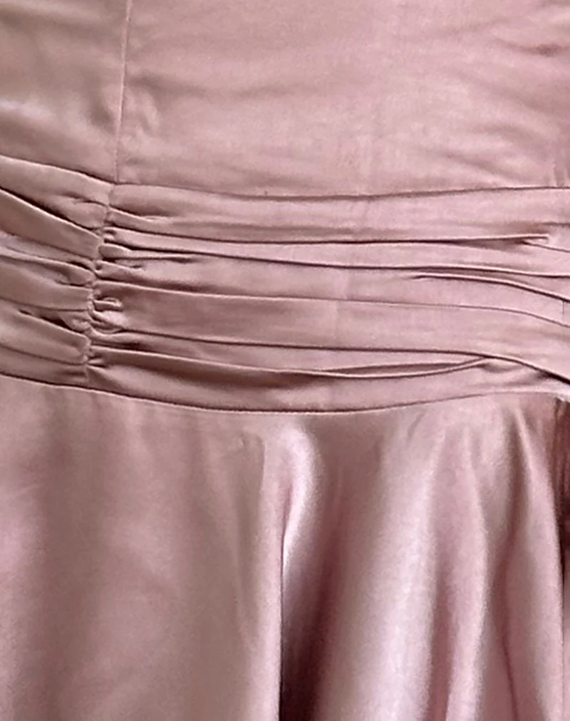 Hydri Satin Halterneck Mini Dress in Baby Pink - Image 7