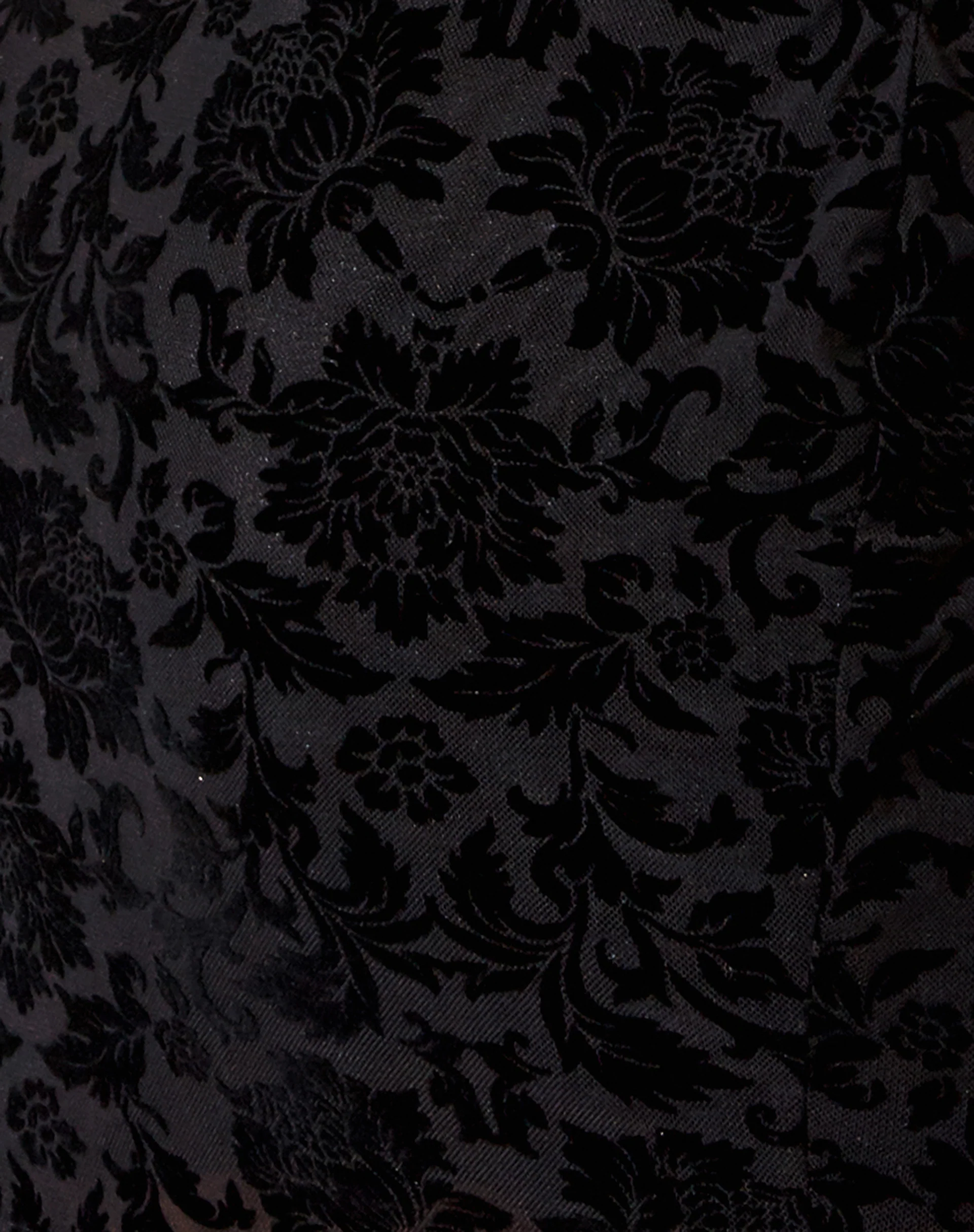 Impho Mini Dress in Brocade Rose Flock Black - Image 5